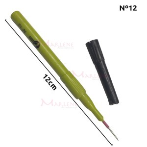 Agulha ponto russo n°12 cabo plástico amarelo