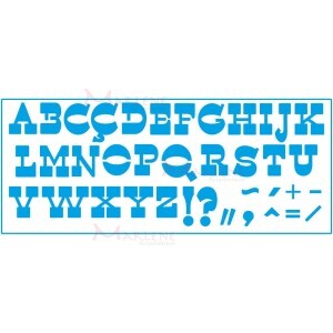 Stencil STG 42X17cm Litoarte