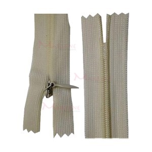 Zíper de nylon invisível 30cm unidade