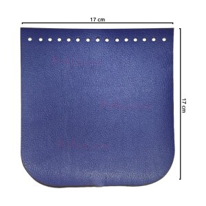 Tampa para bolsa de tricô ou crochê em corino 17x17cm