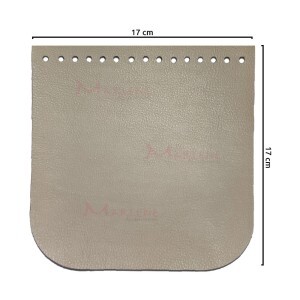 Tampa para bolsa de tricô ou crochê em corino 17x17cm