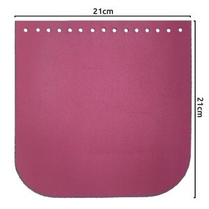 Tampa para bolsa de tricô ou crochê em corino 21x21cm