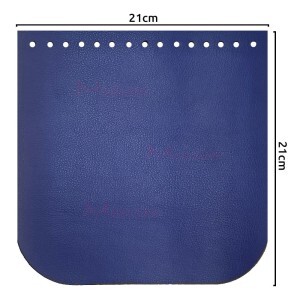 Tampa para bolsa de tricô ou crochê em corino 21x21cm