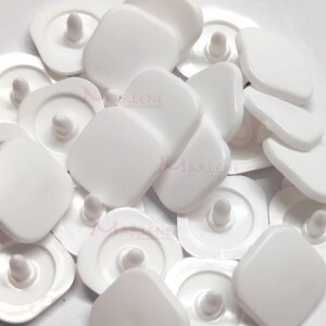 Botão de pressão Ritas 15mm quadrado com 50 unidades