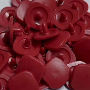 Botão de pressão Ritas 15mm quadrado com 50 unidades