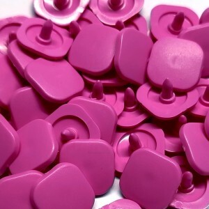 Botão de pressão Ritas 15mm quadrado com 50 unidades