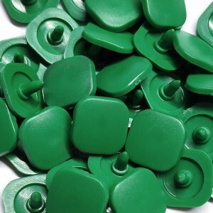 Botão de pressão Ritas 15mm quadrado com 50 unidades