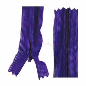 Zíper de nylon invisível 50cm unidade