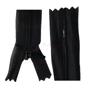 Zíper de nylon invisível 50cm unidade