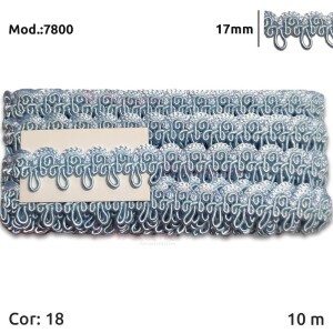 Passamanaria São José 7800 de 17mm com 10m na peça