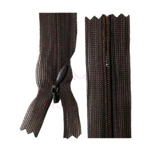 Zíper de nylon invisível 60cm unidade