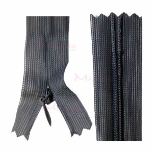 Zíper de nylon invisível 60cm unidade