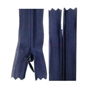 Zíper de nylon invisível 60cm unidade