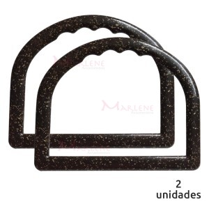 Alça para bolsa meia argola imbuia 7337