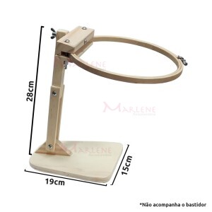 Suporte para bastidor com 3 articulações em madeira