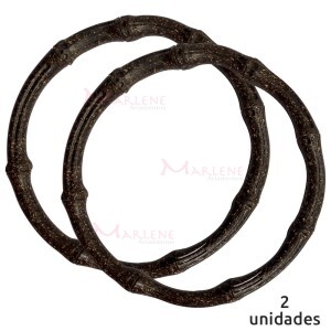 Alça para bolsa redonda 7491 cor imbuia com 1 par