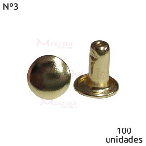 Rebite duplo nº3 com 100 unidades baxmann - veja cores