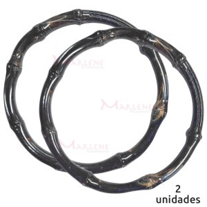 Alça para bolsa redonda 7491 cor tartaruga com 1 par