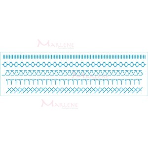 Stencil STE 28,6X8,4cm Litoarte