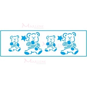 Stencil STE 28,6X8,4cm Litoarte