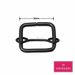 Regulador com passante 20mm grafite 10 unidades