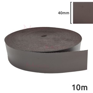 Tira de couro sintético 40mm rolo com 10m