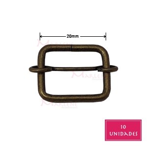 Regulador com passante 20mm ouro velho 10 unidades