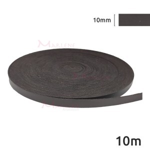 Tira de couro sintético 10mm rolo com 10m