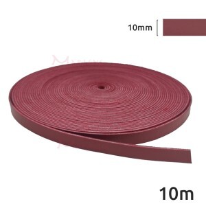 Tira de couro sintético 10mm rolo com 10m