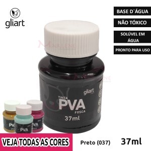 Tinta PVA fosca 37ml Gliart