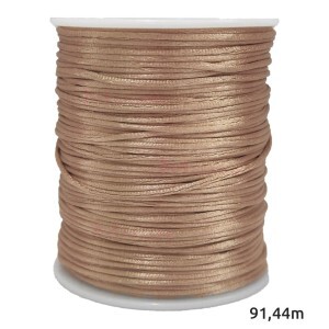 Cordão de cetim 1mm com 91,40m