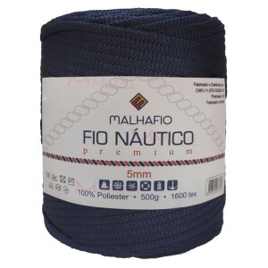 Fio náutico premium 5mm com 500g Malhafio