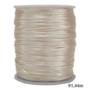 Cordão de cetim 1mm com 91,40m