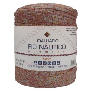 Fio náutico estonado premium 5mm com 500g Malhafio