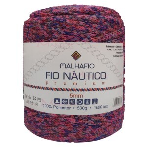 Fio náutico estonado premium 5mm com 500g Malhafio