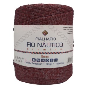 Fio náutico estonado premium 5mm com 500g Malhafio