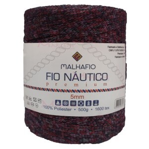 Fio náutico estonado premium 5mm com 500g Malhafio