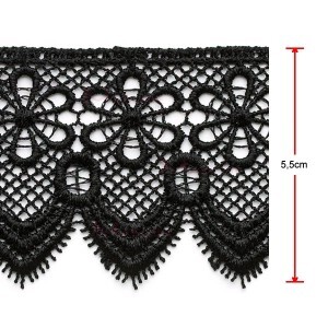 Renda guipir bico CHL-133-55 13,70M