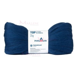 Lã top para feltragem Pingouin 25g tex.25000 com 200m
