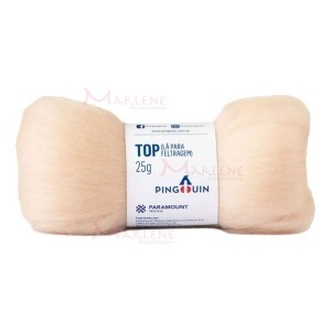 Lã top para feltragem Pingouin 25g tex.25000 com 200m