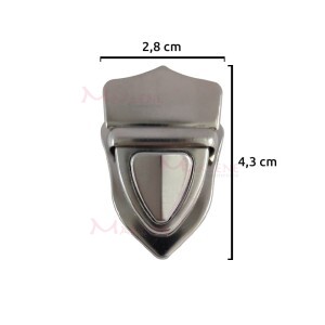 Fecho para bolsa níquel com encaixe SK-17