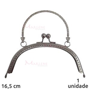 Armação fecho da vovó 16,5 cm níquel com alça RO.151430