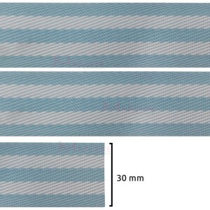 Fita chic 30mm para alça de bolsa por metro em poliéster Bicolor