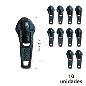 Cursor nº5 com trava preto com 10 unidades N51L GCC