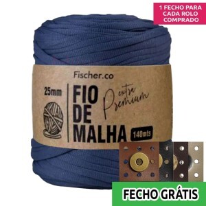 Fio de malha extra premium 25mm com 140m Fischer + fecho de corino grátis