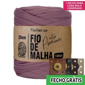 Fio de malha extra premium 25mm com 140m Fischer + fecho de corino grátis