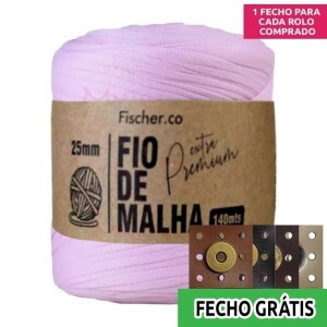 Fio de malha extra premium 25mm com 140m Fischer + fecho de corino grátis