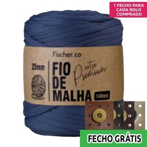 Fio de malha extra premium 25mm com 140m Fischer + fecho de corino grátis