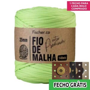 Fio de malha extra premium 25mm com 140m Fischer + fecho de corino grátis