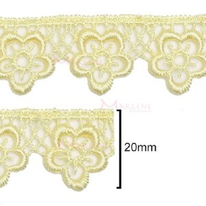 Renda guipir flor CHL-615-20 13,70m